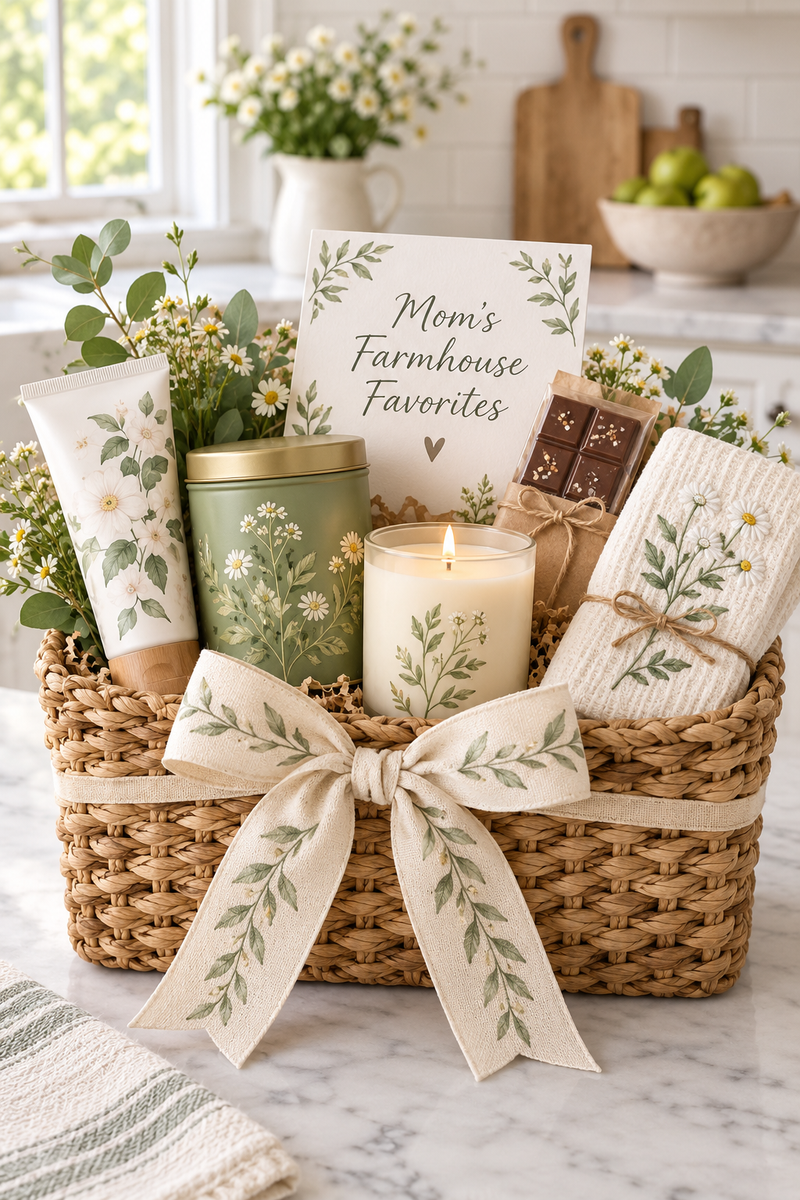 Mom's Farmhouse Favorites — gift basket by Simply Stacey